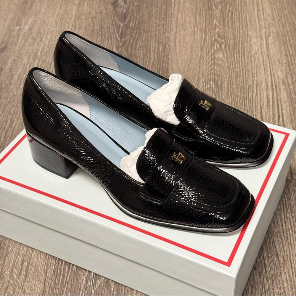 Frances Valentine Twiggy Loafer Crinkle Soft Patent - Picture 2 of 7